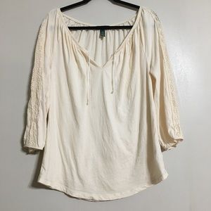 4/$25 Lauren Jeans Co Ralph Lauren Peasant Shirt